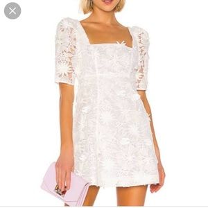 LPA Tersa White Lace Dress